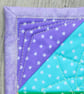Coaster Set - four coasters with Green, Yellow, Blue and Purple stars fabric. - Image 5