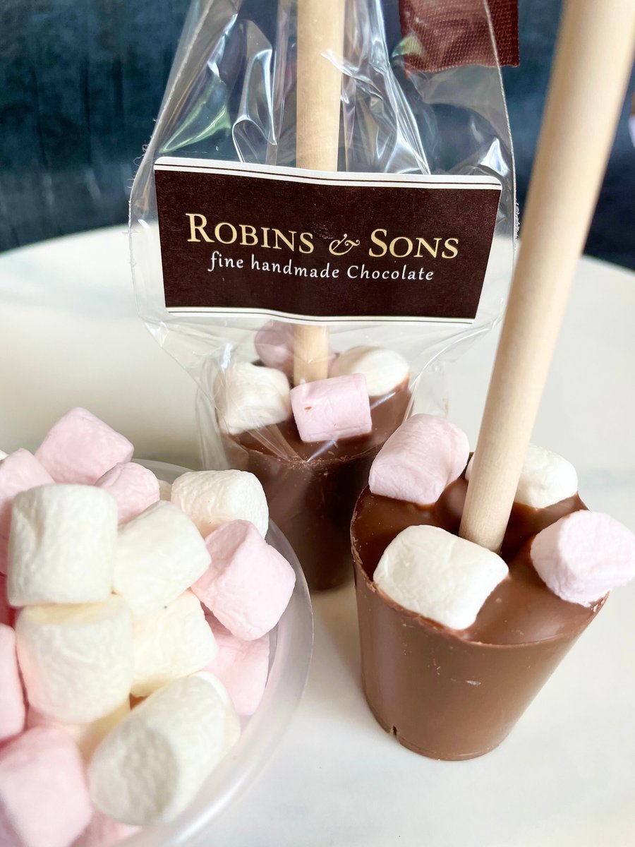 5 x Belgian Hot Chocolate Stirrers with mini marshmallows 