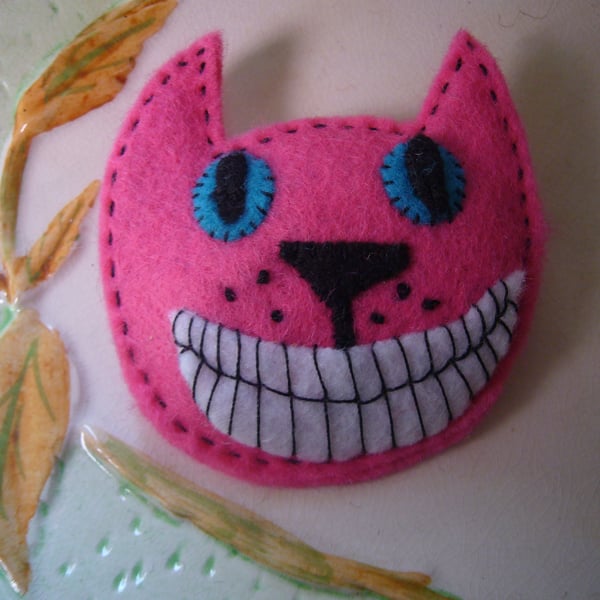 Hot pink Cheshire Puss... - Folksy