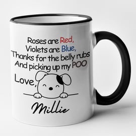 Personalised DOG OWNER Poem Mug - Funny Poem Fun Gift Present For Dog Owner