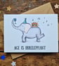 Elephant birthday card, Funny age birthday card, Best friend birthday card