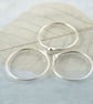 Stacking Ring Set - Silver Stacking Rings - Elegant Set of 5 Stackable Rings - Image 9