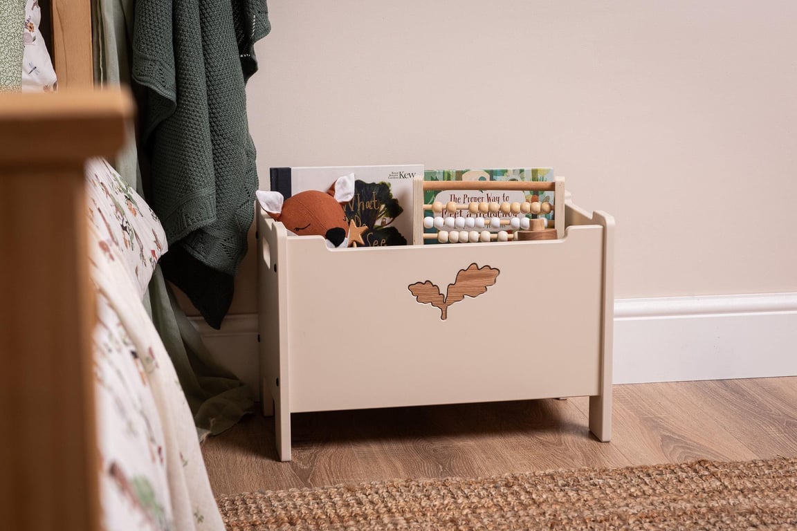 The Nestie Toy Rotation Toy Box - Light Clay. Toybox