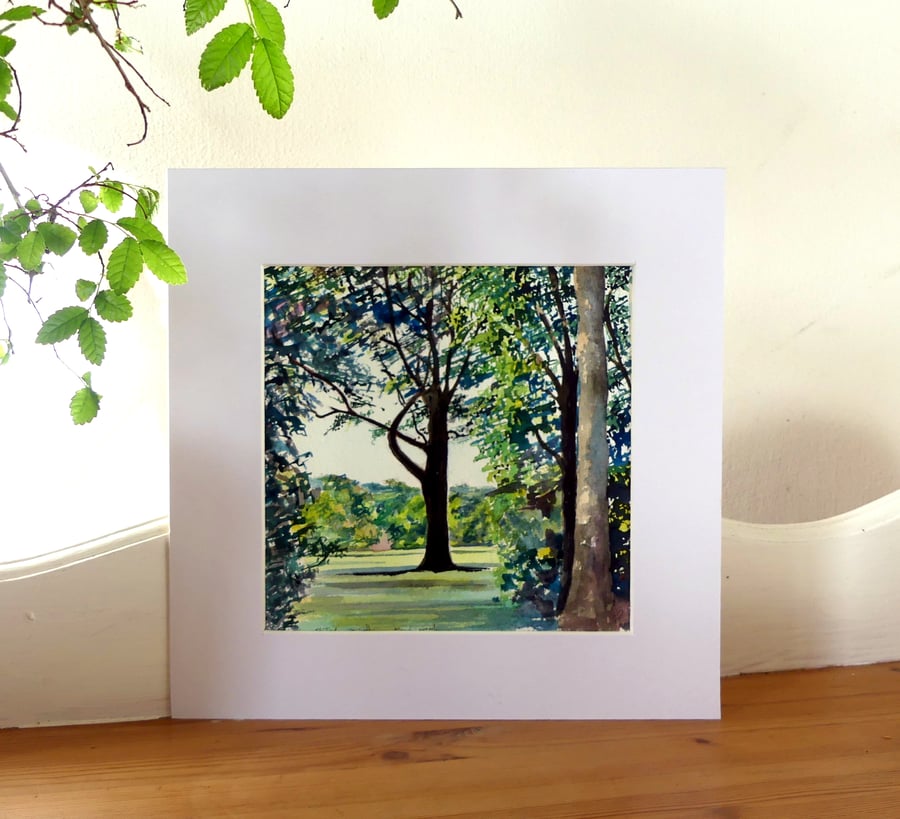Woodland Watercolour Original Painting 