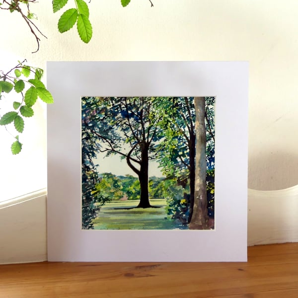 Woodland Watercolour Original Painting 