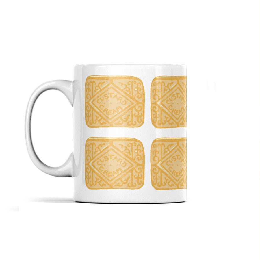 Custard Cream Mug gift for your biscuit mad loved one or friend