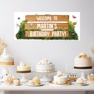 Personalised Garden Bugs Birthday Banner, Birthday Party Wall decor