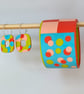 Spotty or chequered double earrings  - Image 6