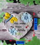 You Make My Heart Smile, Hanging Garden Decoration, Perfect Gift for Garden, - Image 5