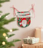 Embroidered Santa Stop Here Sign - Custom