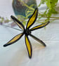 Stained Glass Flower - Handmade 3D Yellow Clematis - Image 2