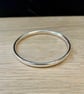 "Afterglow" - Sterling Silver bangle - 6x3mm oval - Made to any size - Image 5