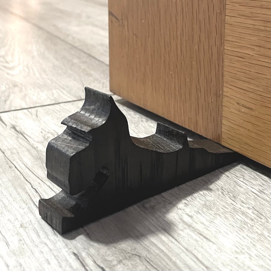 Stretching Scottie Dog Door Stopper