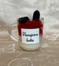 Vampire Latte Candle – Gothic Halloween Coffee Mug Decor - Image 1