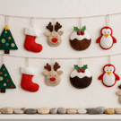 Hand made felt Christmas Garland