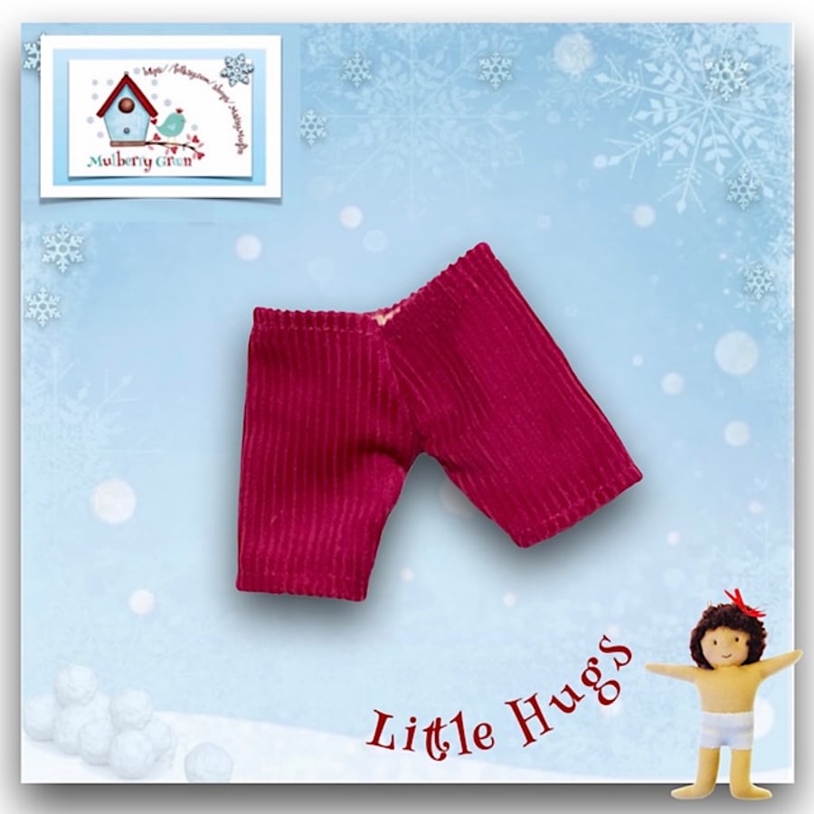 Little Hugs’ Raspberry Cord Trousers