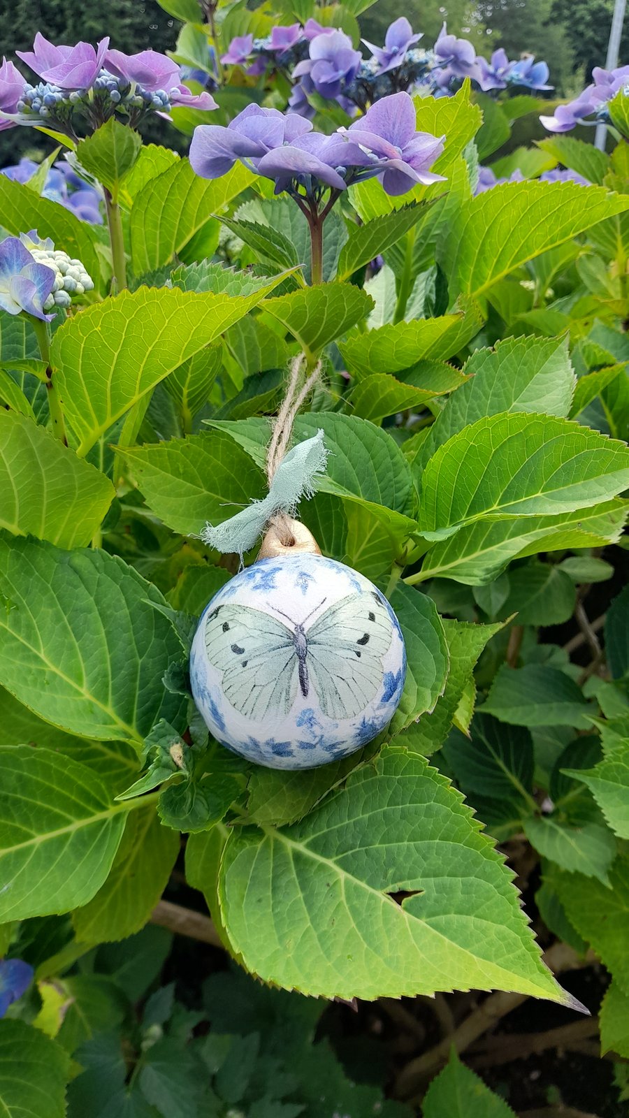 Ceramic Bauble Butterfly Christmas Remembrance 