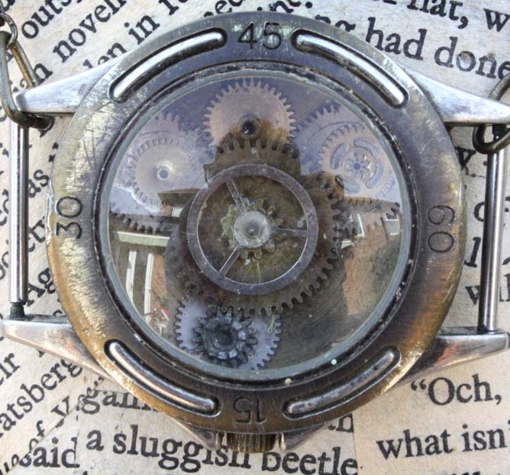 Steampunk Upcycled Repurposed Watch Statement N... - Folksy