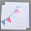 Bunting Birthday Card