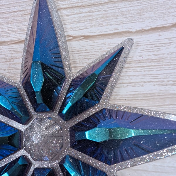Handmade Star Ornament – Glacier