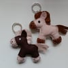 Felt Pony Keyring