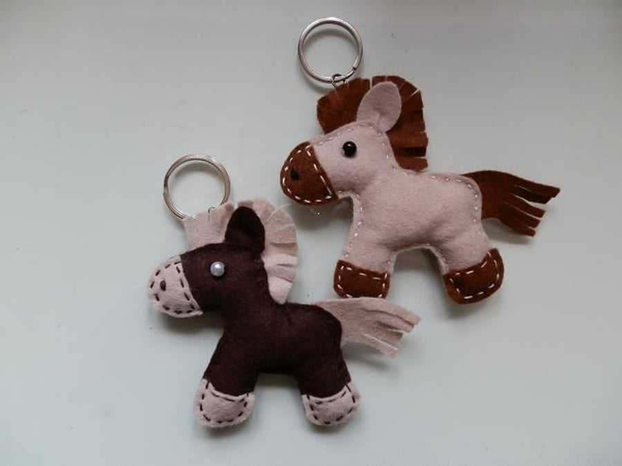 Felt Pony Keyring