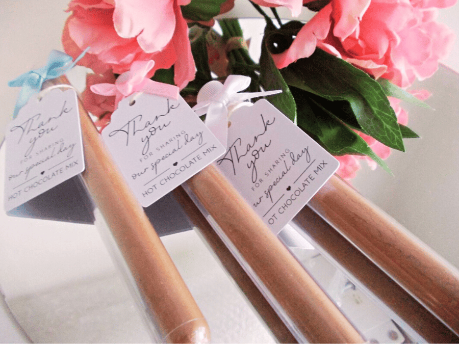 5Hot Chocolate wedding favour Test tube, party favour, Baby Shower or any event 