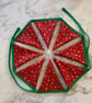 Handmade Cotton Christmas Bunting – Sustainable Festive Fabric Garland (3.3m) - Image 2