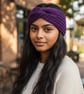 Hand knitted knotted wool headband  - Image 1
