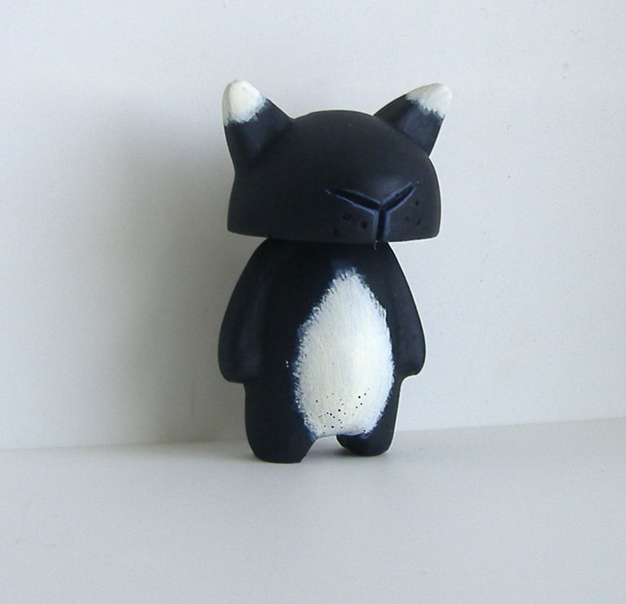 Frank -  Feline Resin Figure -  Cat hand sculpted and cast. SALE!