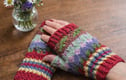 65% Wool 35% Alpaca fingerless gloves