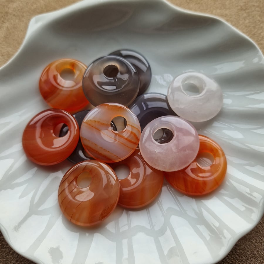 Gemstone pendants mixed