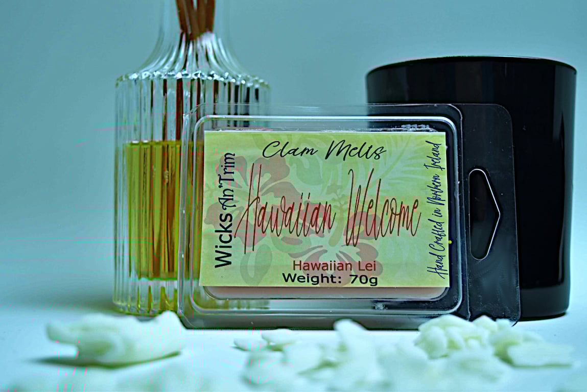 Hawaiian Welcome Highly Fragranced Soy Wax Melt Hand Crafted Clam Melt