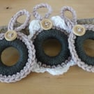 Set of 3 Mini Wreath Decorations