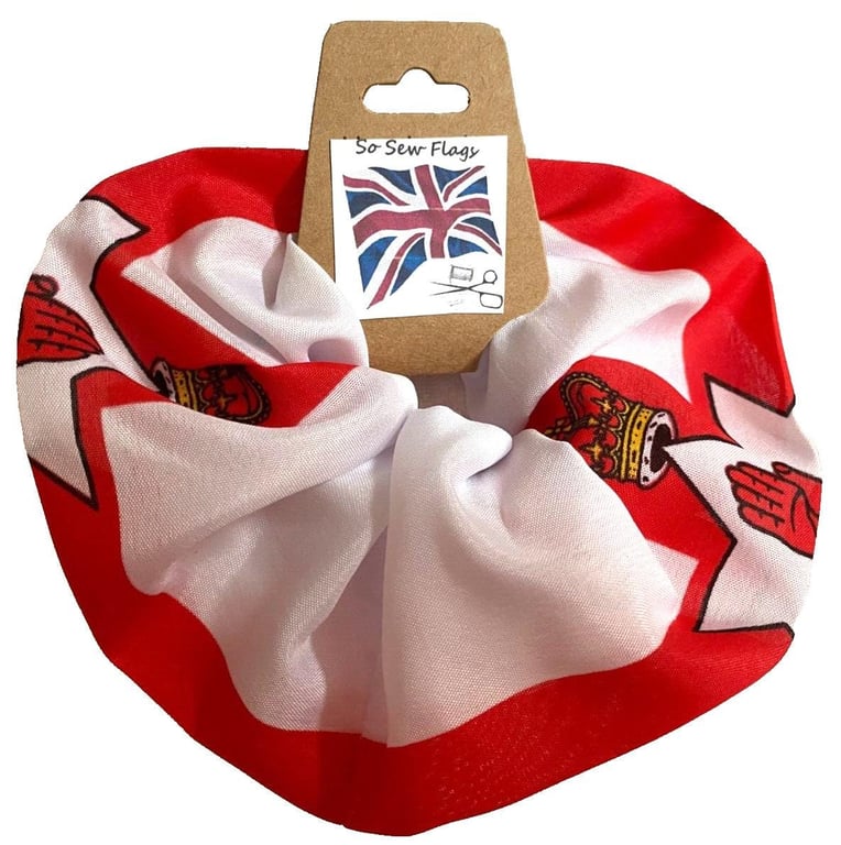 Northern Ireland Red Hand Flag Hair Scrunchie Scrunchies Accessory Ties Elastic