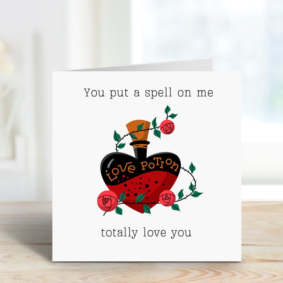Valentines Anniversary You ve put a spell on me Card