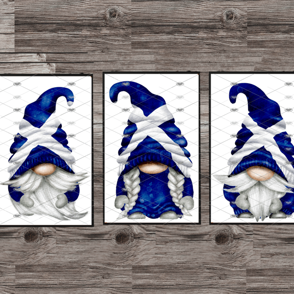St Andrews Cross Flag Gnome Prints, Set Of 3 Scotland Gonk Prints, Gnome Custom 