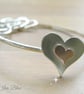 Heart Bangle Sterling Silver - Image 1