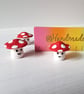 Mini kawaii toadstool ornament, decoration, autumn, rustic - Image 3