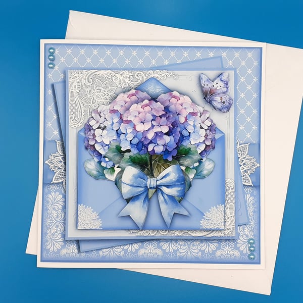 Birthday Card For Her, Large, Decoupage 