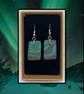 Northern lights lightweight clay earrings