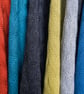 Seashore Merino Textured Women's Poncho - Mist Grey.  - Image 4