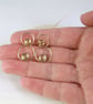 Spiral Sleeper Hoops - Celtic Earrings - 14k Gold Fill - 12 mm Diameter - Image 7