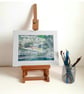 Mevagissey  Cornwall Acrylic and Watercolour Painting on Yupo paper Mounted - Image 2
