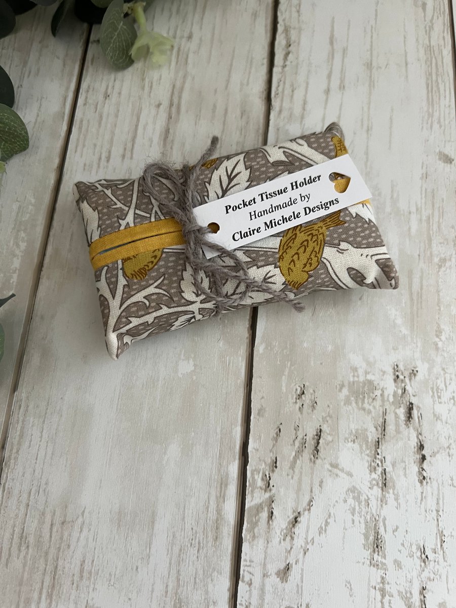 Tissue Holder, Pocket Tissue Holder, Tissue Pouch, Travel Accessory, Handbag