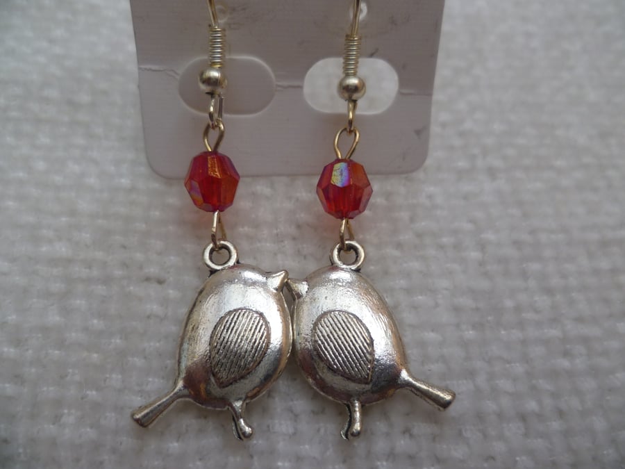 Silver Bird Earrings 3