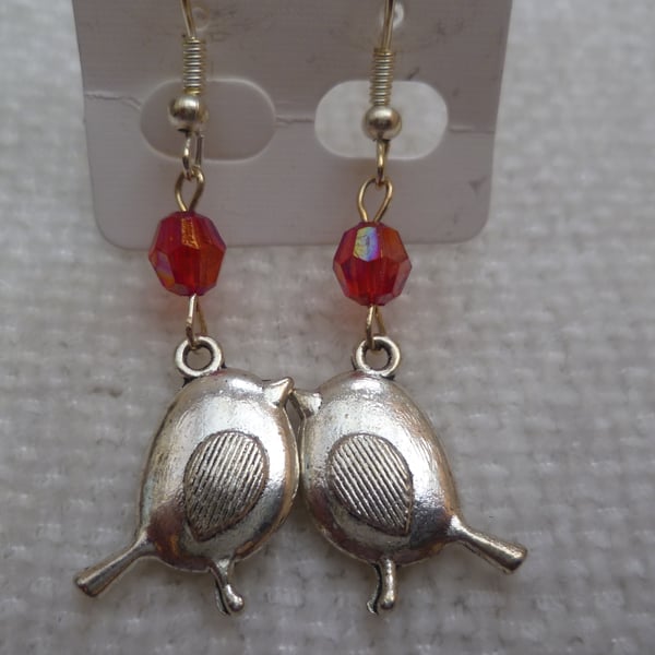 Silver Bird Earrings 3