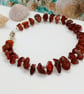 Cognac Amber Bracelet sterling silver ready to post  - Image 2