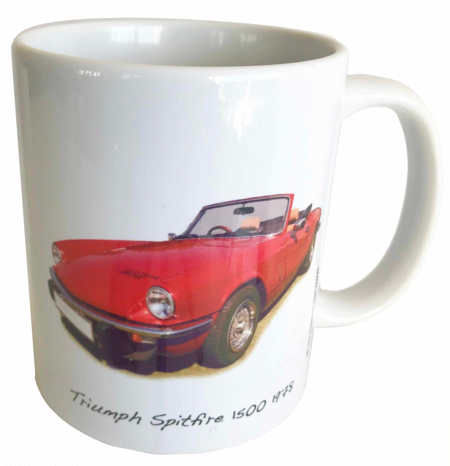 Triumph Spitfire 1500 1978 - 11oz Ceramic Mug for Sports Car Fan