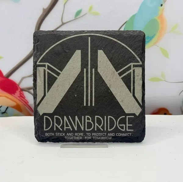 Death Stranding Drawbridge Laser Etched Coaster